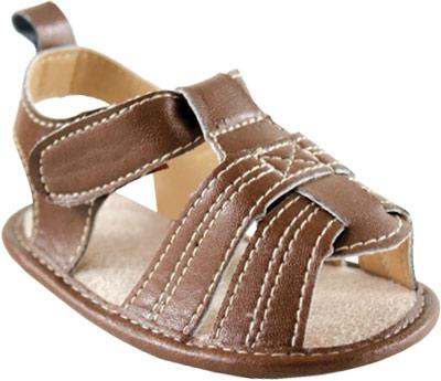 Сандалики для мальчика коричневые, 0-6 месяцев Luvable Friends