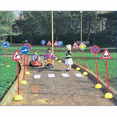 Дорожные знаки (комплект А+В), 24 штуки Italveneta Didattica