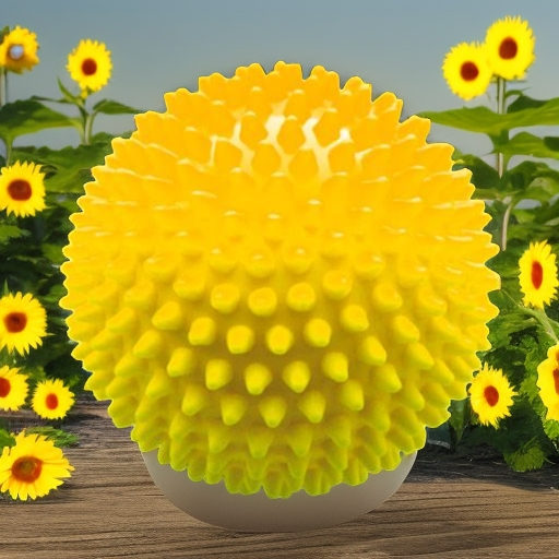 Мяч мягкий массажный ЕЖИК 18 см, желтый Альпина Пласт