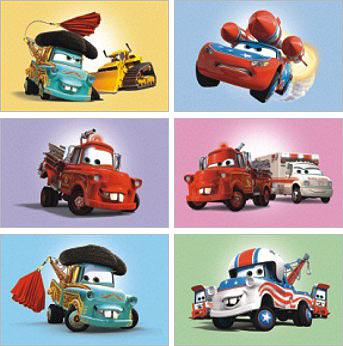 Кубики с картинками ТАЧКИ Dino