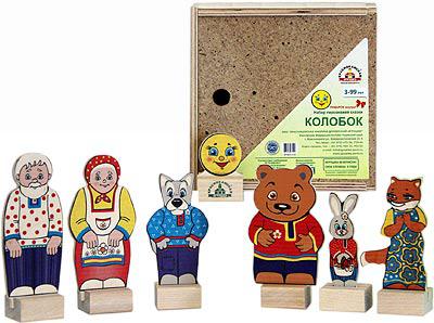 Набор ПЕРСОНАЖИ СКАЗКИ КОЛОБОК Краснокамская игрушка