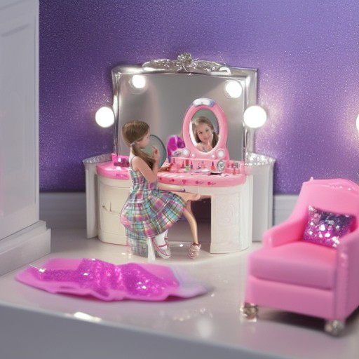 Туалетный столик МАЛЕНЬКАЯ БАРБИ FANTASY VANITY Step 2