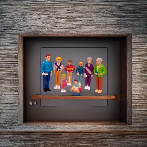 Набор фигурок Семья европейцев 3 поколения, 8 фигурок Miniland