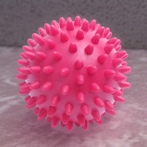 Мяч мягкий массажный ЕЖИК 8,5 см МалышОК розовый