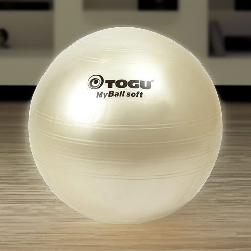 Гимнастический мяч TOGU My Ball Soft 55 см белый перламутровый