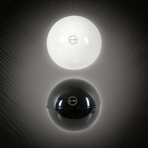 Мяч гимнастический для фитнеса Ритмика Ritmic 400 Competition 17 см черный Ledraplastic