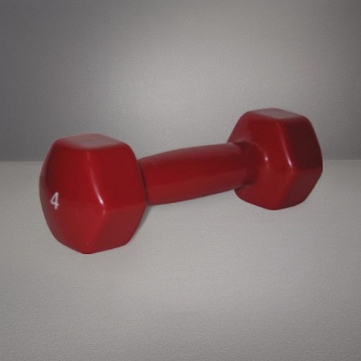 Виниловые гантели FOREMAN IVD 1,8 кг красные, 2 штуки
