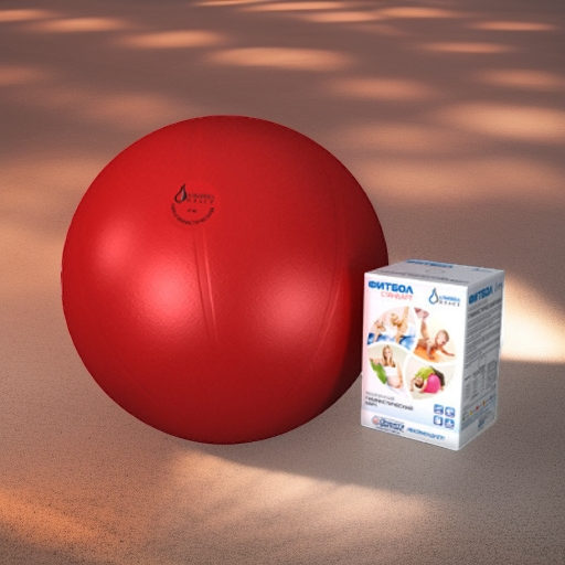 Гимнастический мяч медицинский ФИТБОЛ СТАНДАРТ 75 см, красный Альпина Пласт