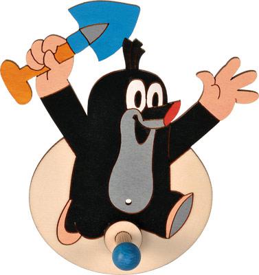 Вешалка настенная КРОТ С ЛОПАТОЙ, 1 крючок Pomy Toys