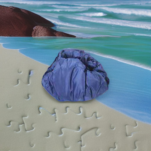 Коврик-сумочка, синий/ракушки Чудо-Чадо