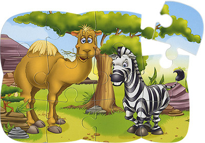 Магнитный пазл ВЕРБЛЮД И ЗЕБРА Vladi Toys