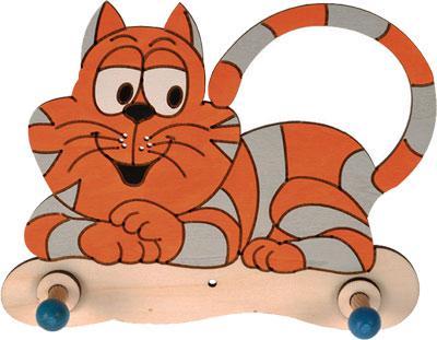 Вешалка настенная КОТ, 2 крючка Pomy Toys