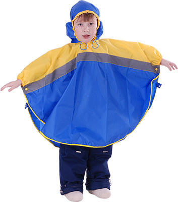 Дождевик СВЕТЛЯЧОК, сине-желтый, рост 122-128 Чудо-Чадо