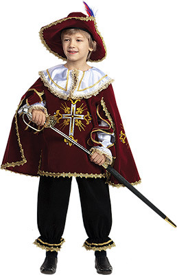 Мушкетер бордо, рост 134 Батик