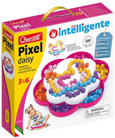 Мозаика Pixel daisy 15 мм 150 деталей Quercetti