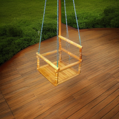 Качели деревянные детские