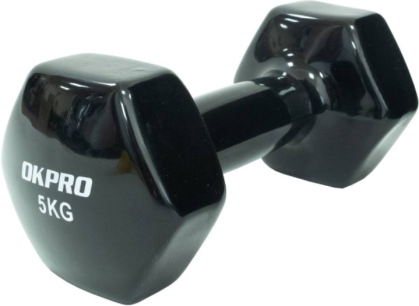 Гантель виниловая 5 кг для групповых программ OKPRO