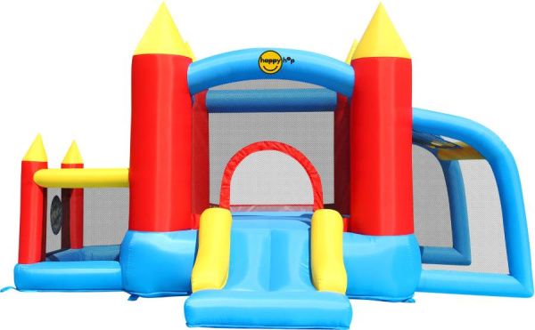 Надувной батут с горкой Футбол Happy Hop