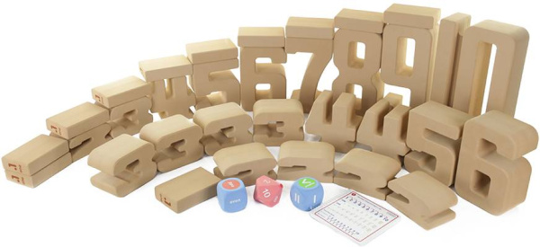 Набор для изучения чисел 1–10 мягкий гигантский, 37 предметов Masterkids