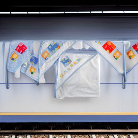 Полотенце с капюшоном ПАРОВОЗИК Luvable Friends