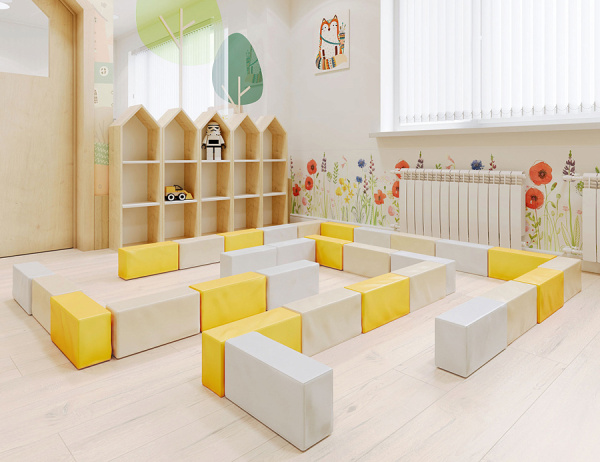 Мягкие игровые модули Лабиринт (мини) Pastel Romana