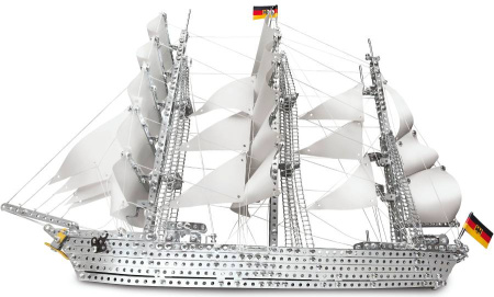 Металлический конструктор Парусник 1520 деталей Eitech