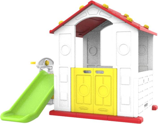 Домик игровой с горкой и баскетбольным кольцом ТОМО Toy Monarch
