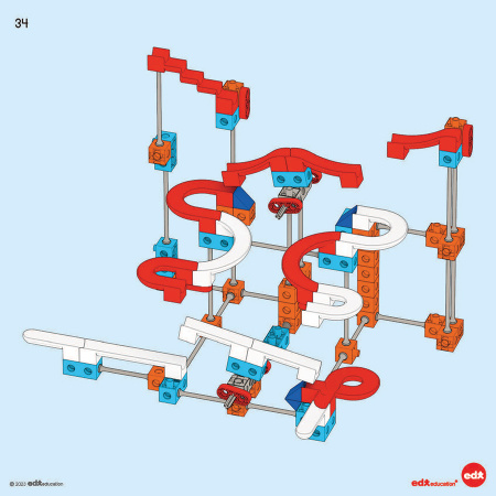 Конструктор Лабиринт с шариками Marble Run, 240 деталей EDX Education