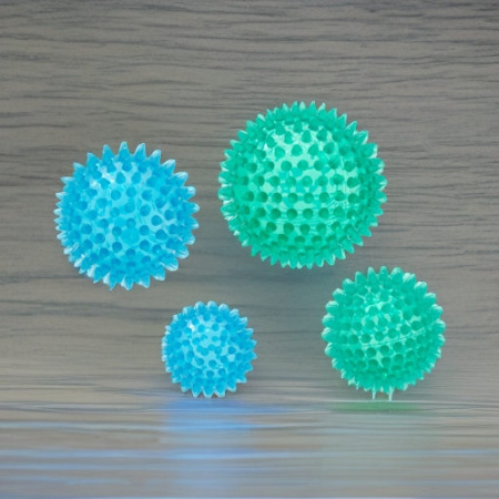Мяч жесткий массажный ReflexBall голубой 6 см Ledraplastic
