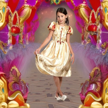 Принцесса БЕЛОСНЕЖКА (золотая), рост 140 Christy's