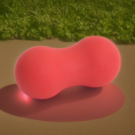 Мяч массажный сдвоенный красный