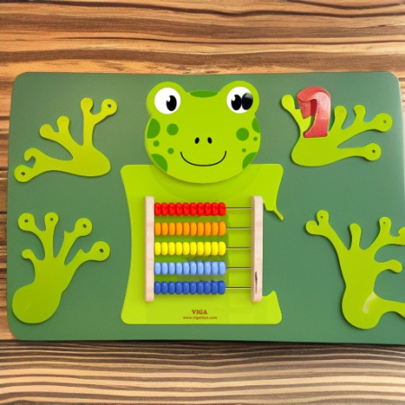 Панель-бизиборд Лягушка-счеты