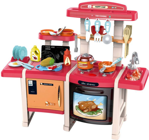 Игровой набор Кухня Happy Chef 45 предметов (со светом и звуком) PITUSO
