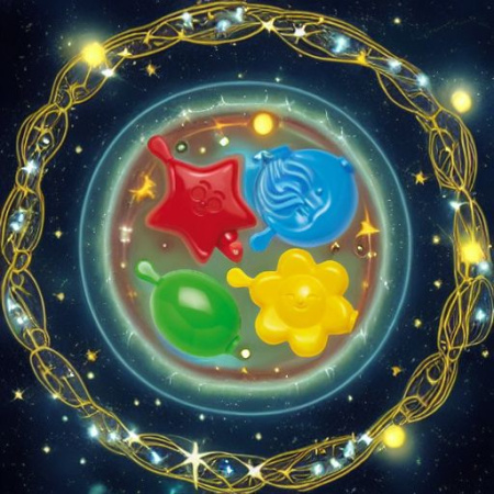 Цепочка НЕБЕСНЫЕ ФИГУРКИ Quercetti