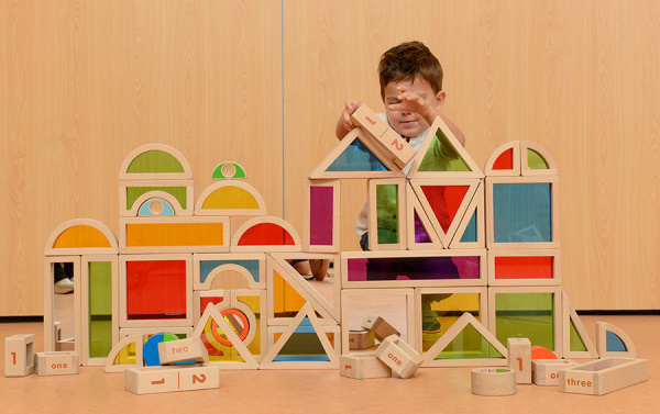 Радужные блоки с зеркалами, 58 штук Masterkids