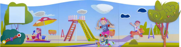 Набор декоративно-развивающих панелей Сити 4 штуки Romsens