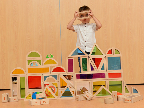 Радужные блоки с зеркалами, 58 штук Masterkids