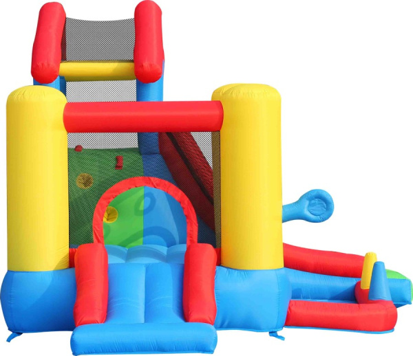 Надувной батут с горкой Потеха Happy Hop