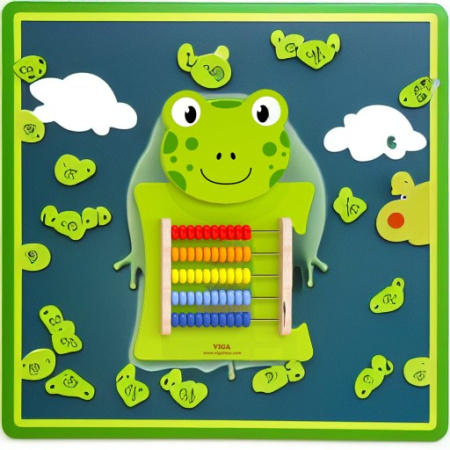 Панель-бизиборд Лягушка-счеты