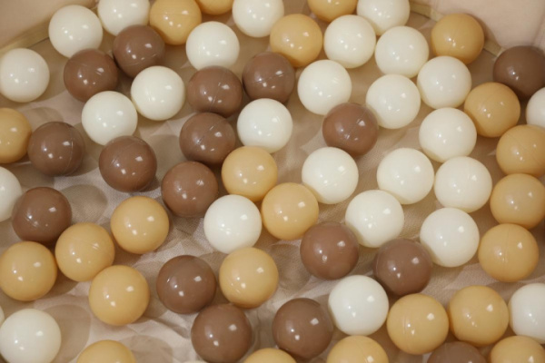 Шарики для сухого бассейна 7 см 150 штук 3 цвета