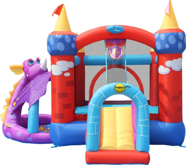 Надувной батут с горкой ДРАКОША Happy Hop