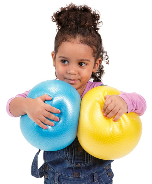 Мяч легкий OVER BALL 23 см желтый Ledraplastic