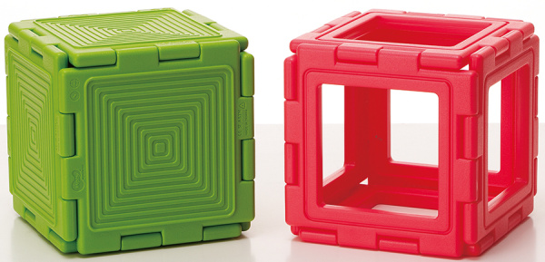 Тактильный конструктор, 56 элементов с различным рифлением Weplay