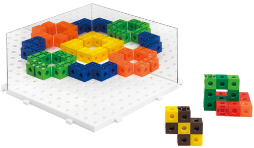 Кубики соединяющиеся 2 см, 100 штук (набор Изучаем отражения) EDX Education