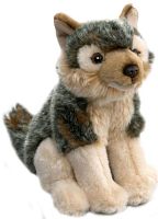 Игрушка мягкая Волк сидящий 21 см LEOSCO