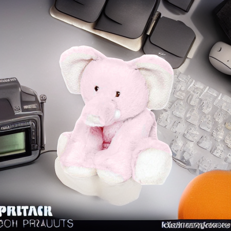 Слоненок ТЕДДИ КРЕМ БЭБИ розовый Teddykompaniet