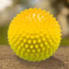 Мяч мягкий массажный ЕЖИК 12 см, желтый Альпина Пласт