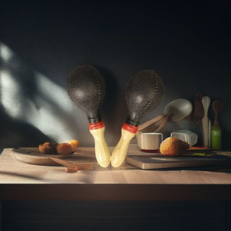 Маракасы пластиковые черные Flight