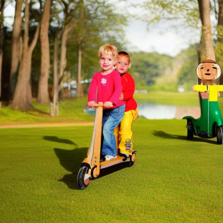 Самокат деревянный Woody