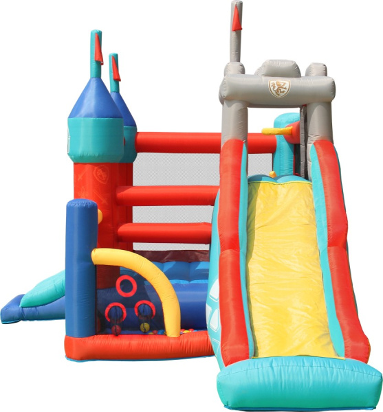 Надувной батут с 2 горками Цитадель 3 в 1 Happy Hop